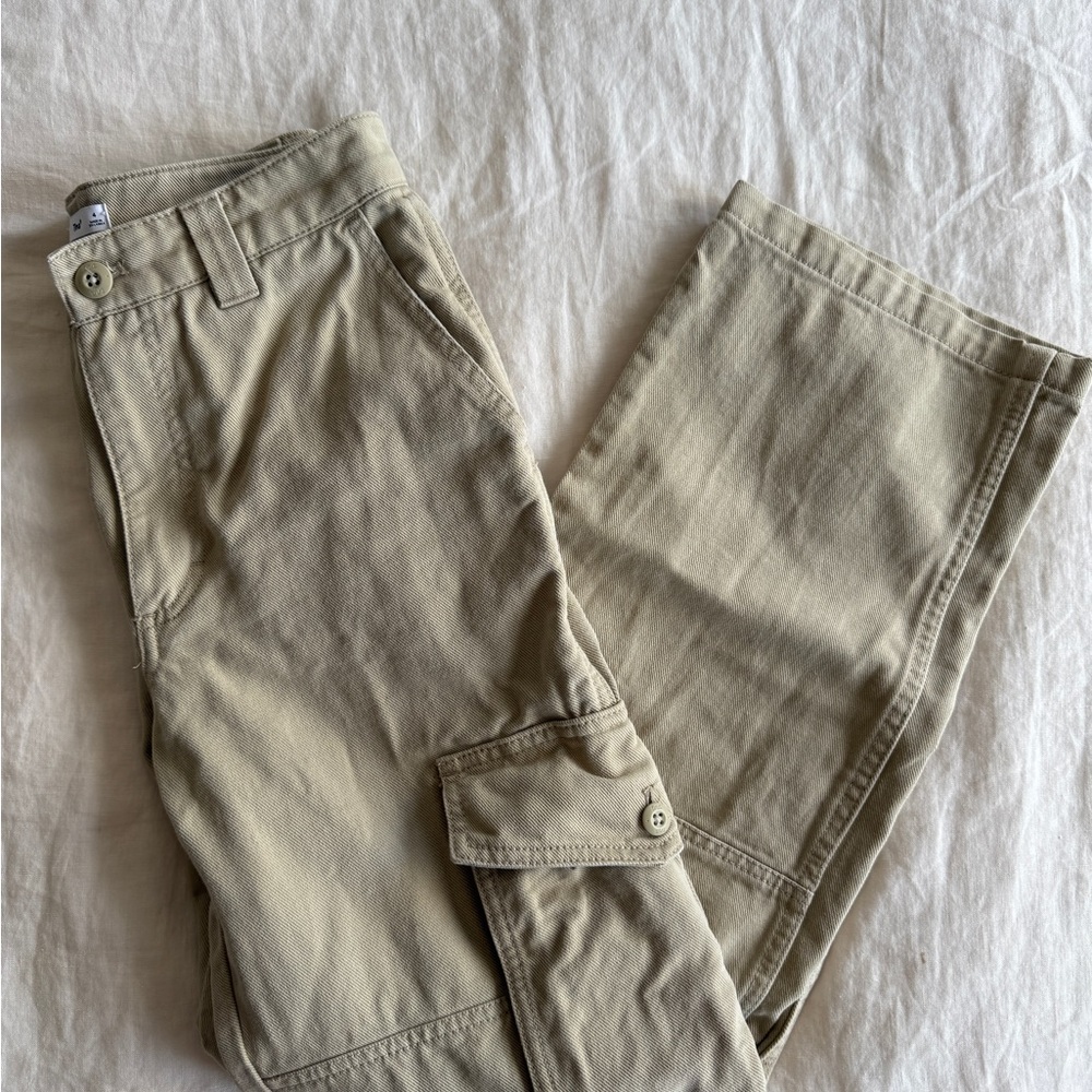 Aritzia Tan Chinos Cotton Blend Pants